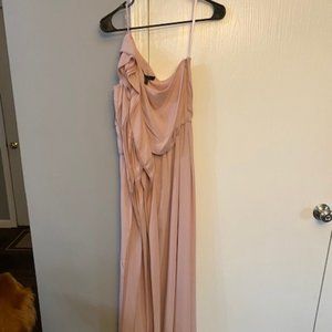 BCBG MAX AZRIA JOYCE ONE-SHOULDER RUFFLED GOWN